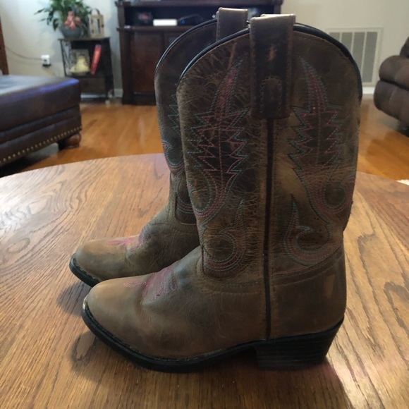 smoky mountain annie western boot round toe, brown distress, style 3551C - Picture 6 of 10